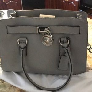 Gray Michael Kors handbag